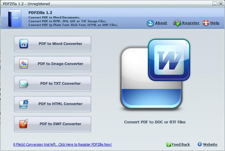 Screen Shot image 1 PDFZilla PDF Editor And Converter كود رقمي (مدى الحياة / 1 بي سي)