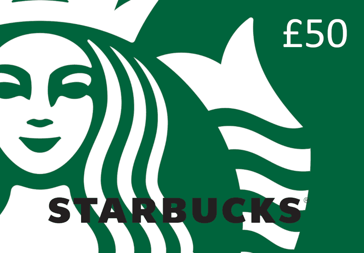 Starbucks GBP 50 هدية بطاقة بريطاني