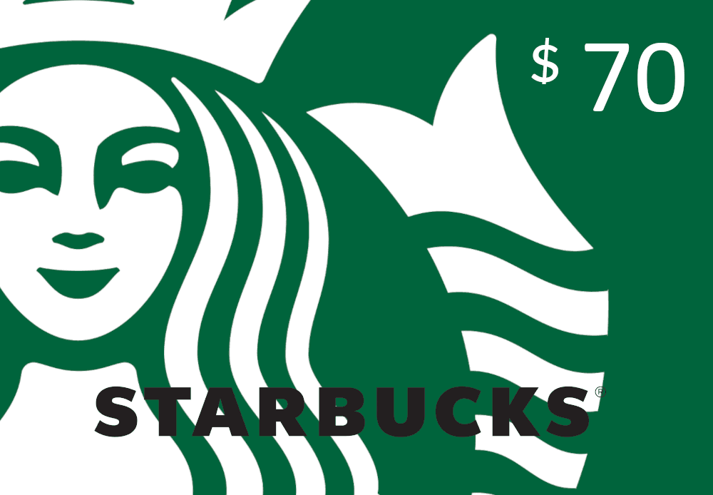 Starbucks $70 هدية بطاقة امريكي
