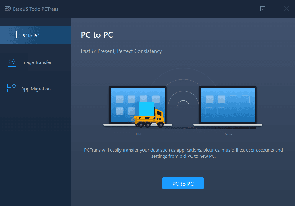 Screen Shot image 2 EaseUS Todo PCTrans Professional 2023 مفتاح (مدى الحياة / 1 بي سي)