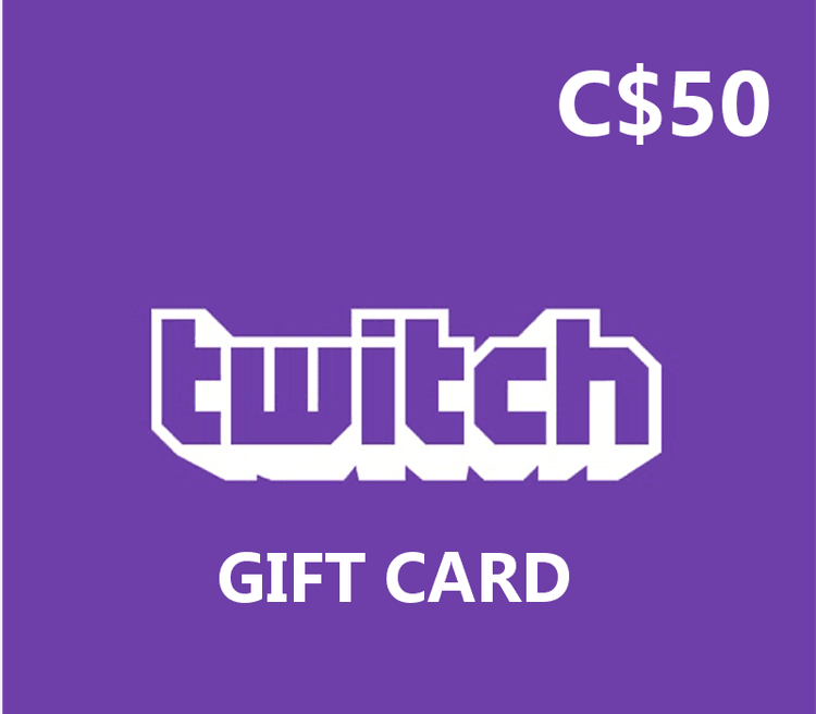 Twitch CAD 50 Gift Card CA