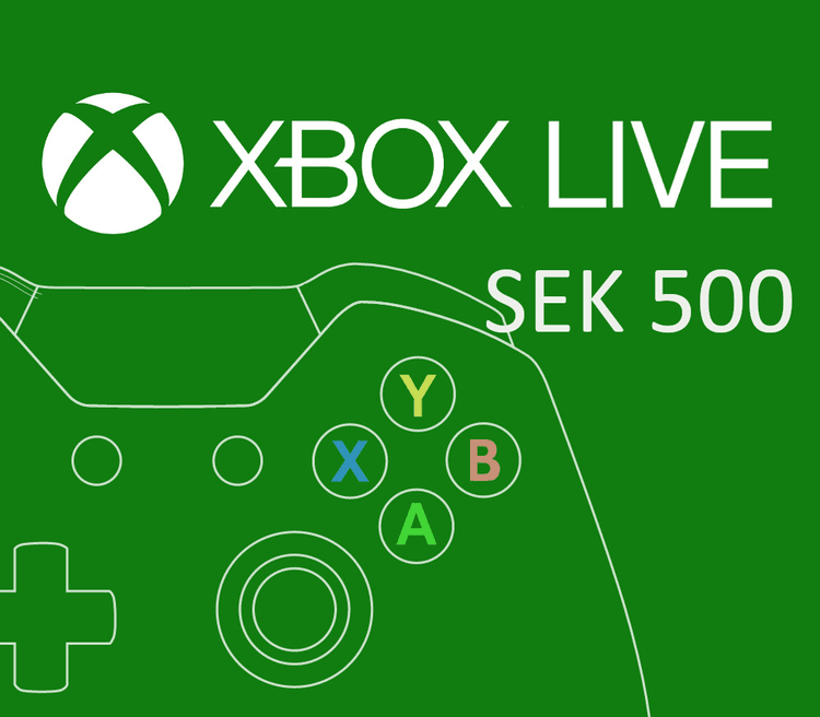إكس بوكس Live 500 SEK Prepaid بطاقة SE