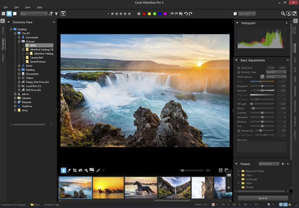 Screen Shot image 1 Corel AfterShot Pro 3 اوروبي/أمريكا الشمالية كود رقمي (مدى الحياة / Unlimited اجهزة)