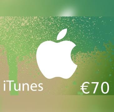 آيتونز €70 IE بطاقة