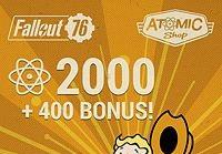 Fallout 76 - 2000 (+400 Bonus) Atoms اكسبوكس 1 كود رقمي