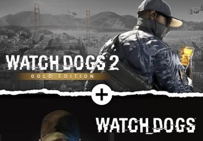 Watch Dogs 1 + Watch Dogs 2 Gold Editions حزمة امريكي اكسبوكس 1 كود رقمي