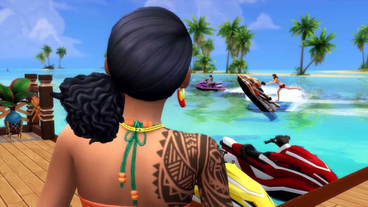 The Sims 4 - Island Living DLC اوروبي بي سي EA App كود رقمي