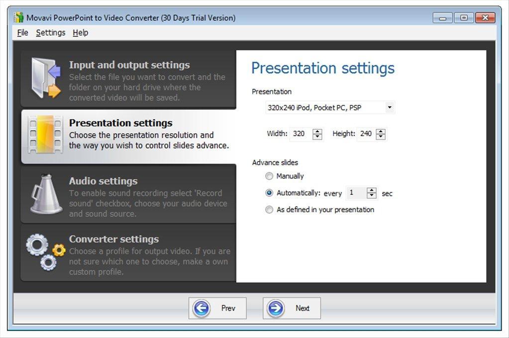 Movavi PowerPoint To Video Converter مفتاح (مدى الحياة / 1 بي سي)