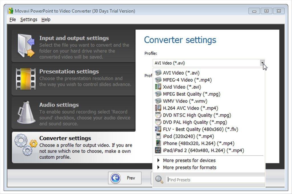 Movavi PowerPoint To Video Converter مفتاح (مدى الحياة / 1 بي سي)