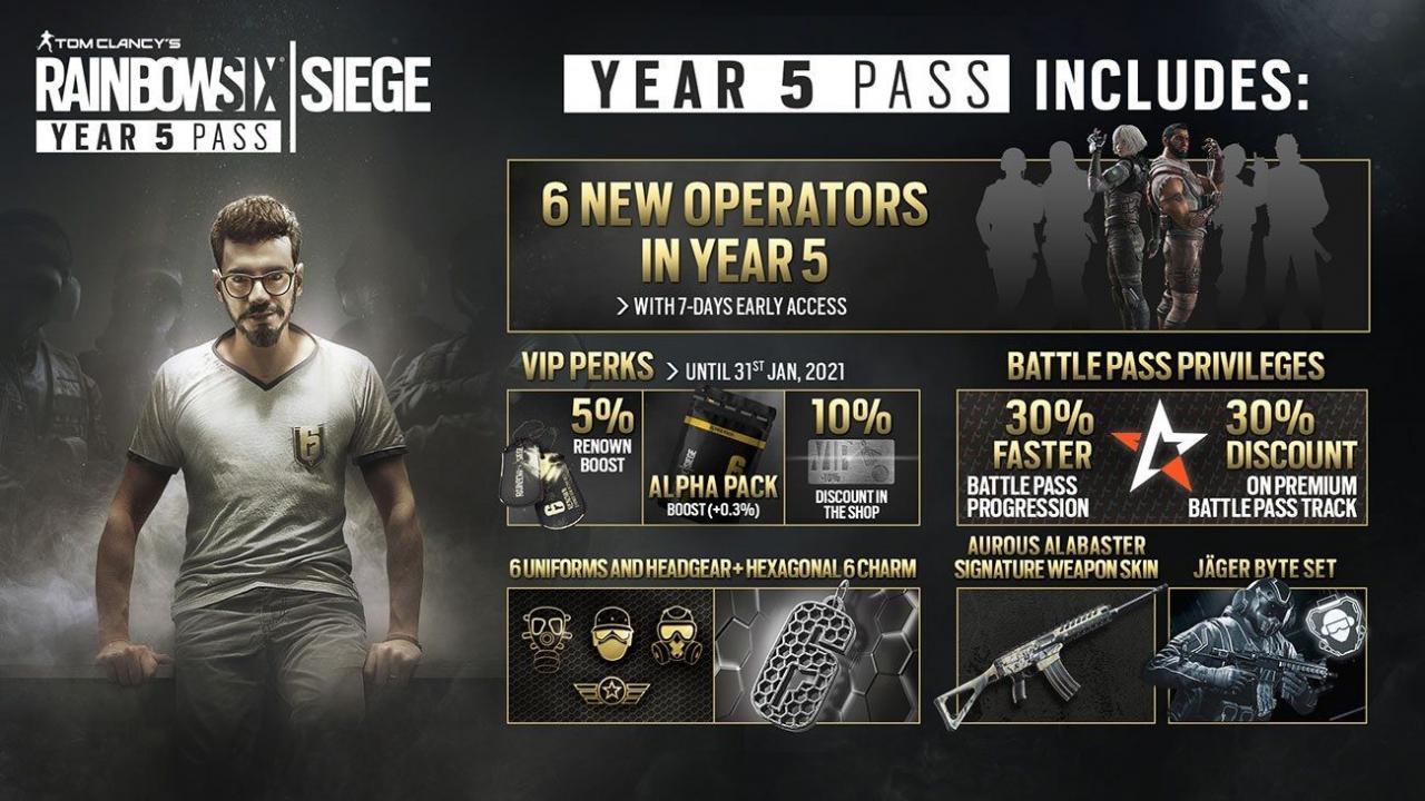 Tom Clancy'S Rainbow Six Siege - Year 5 Season Pass DLC اوروبي اكسبوكس 1 كود رقمي