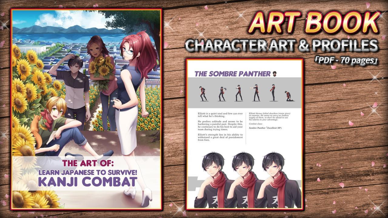 Learn اليابانية To Survive! Kanji Combat - Art Book DLC ستيم كود رقمي