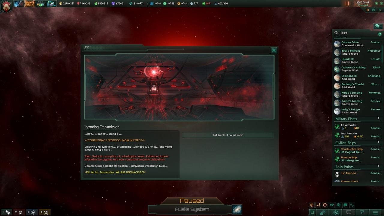 Stellaris - Synthetic Dawn RU VPN Required بي سي ستيم كود رقمي