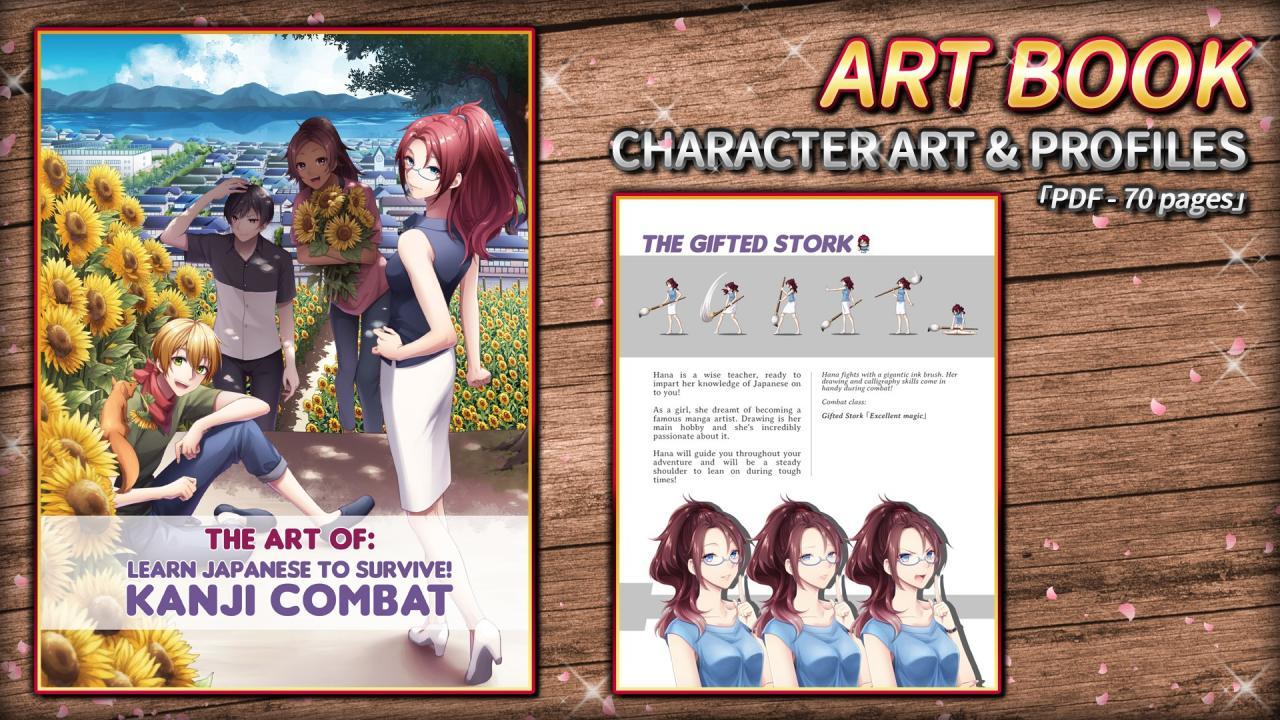 Learn اليابانية To Survive! Kanji Combat - Art Book DLC ستيم كود رقمي