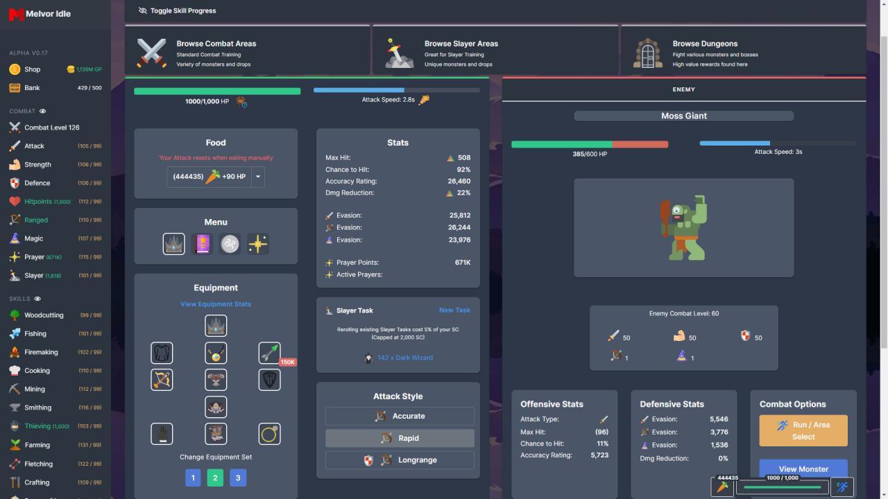 Melvor Idle بي سي ستيم حساب