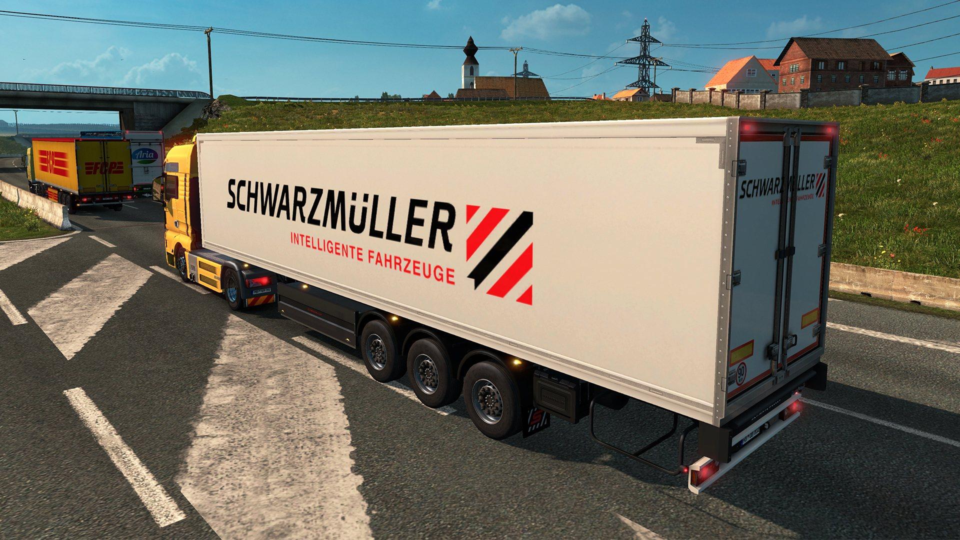 Euro Truck Simulator 2 - SchwarzmüLler Trailer Pack DLC ستيم كود رقمي