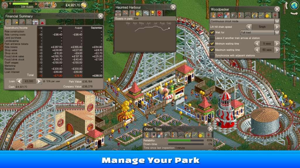 RollerCoaster Tycoon Classic بي سي ستيم كود رقمي