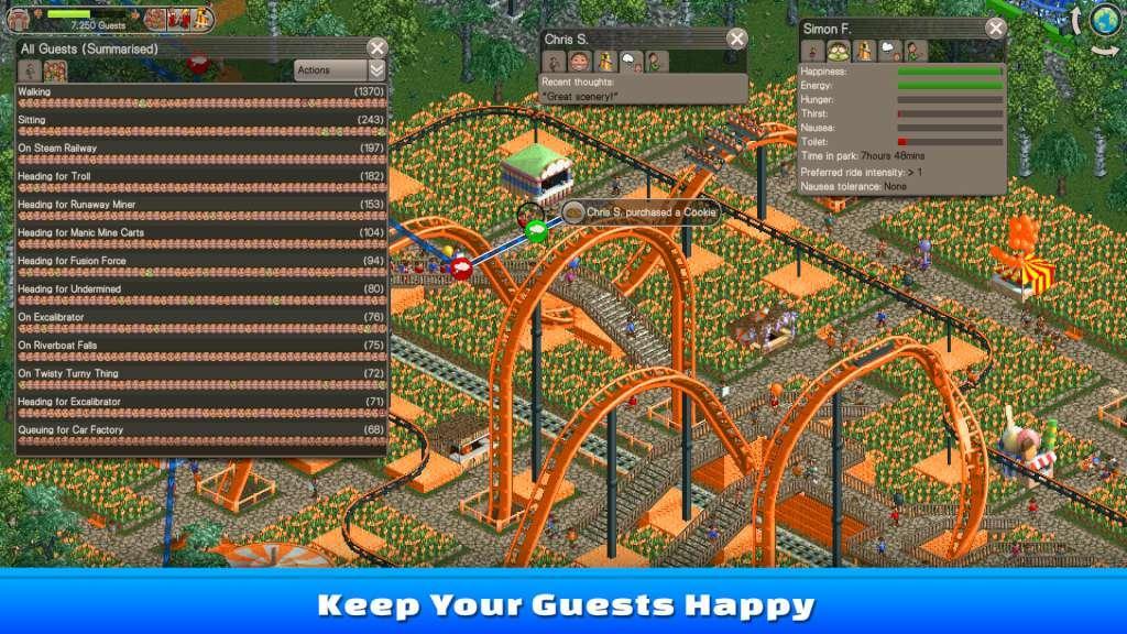 RollerCoaster Tycoon Classic بي سي ستيم كود رقمي