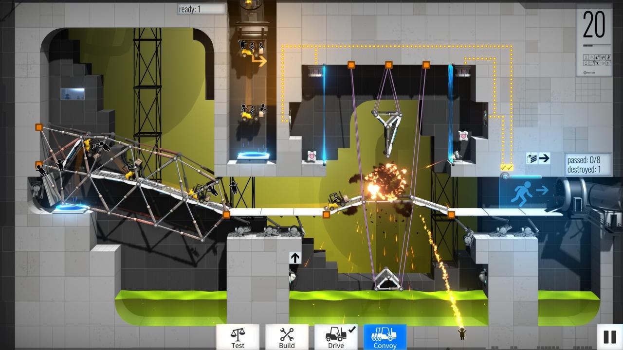 Bridge Constructor Portal اوروبي رابط هديه ستيم