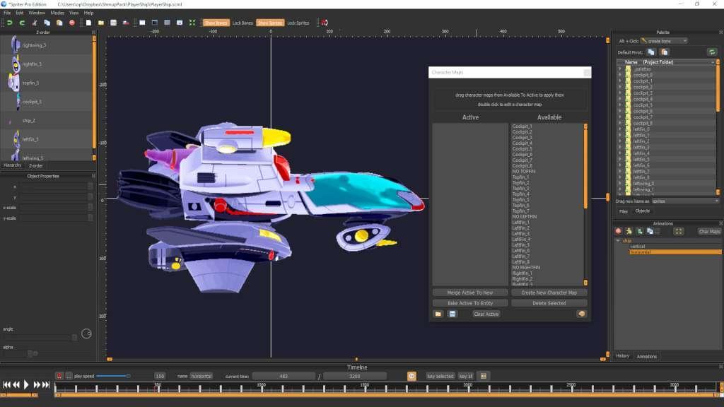Spriter: Radius-Wing SHMUP Animated Art Pack ستيم كود رقمي