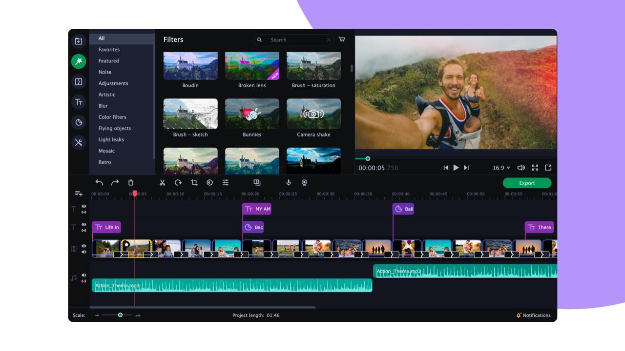 Movavi Slideshow Maker For ماك ابل 6 مفتاح (مدى الحياة / 1 ماك ابل)