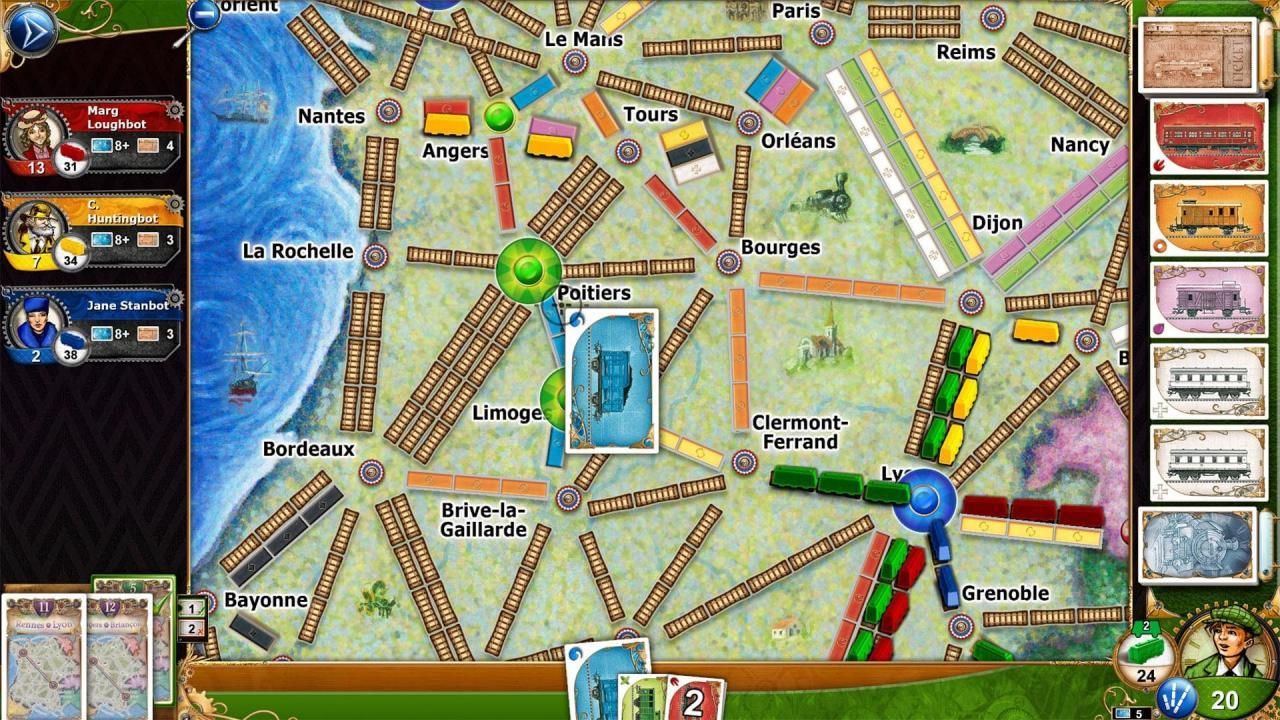 Ticket To Ride: Classic اصدار - France DLC ستيم كود رقمي