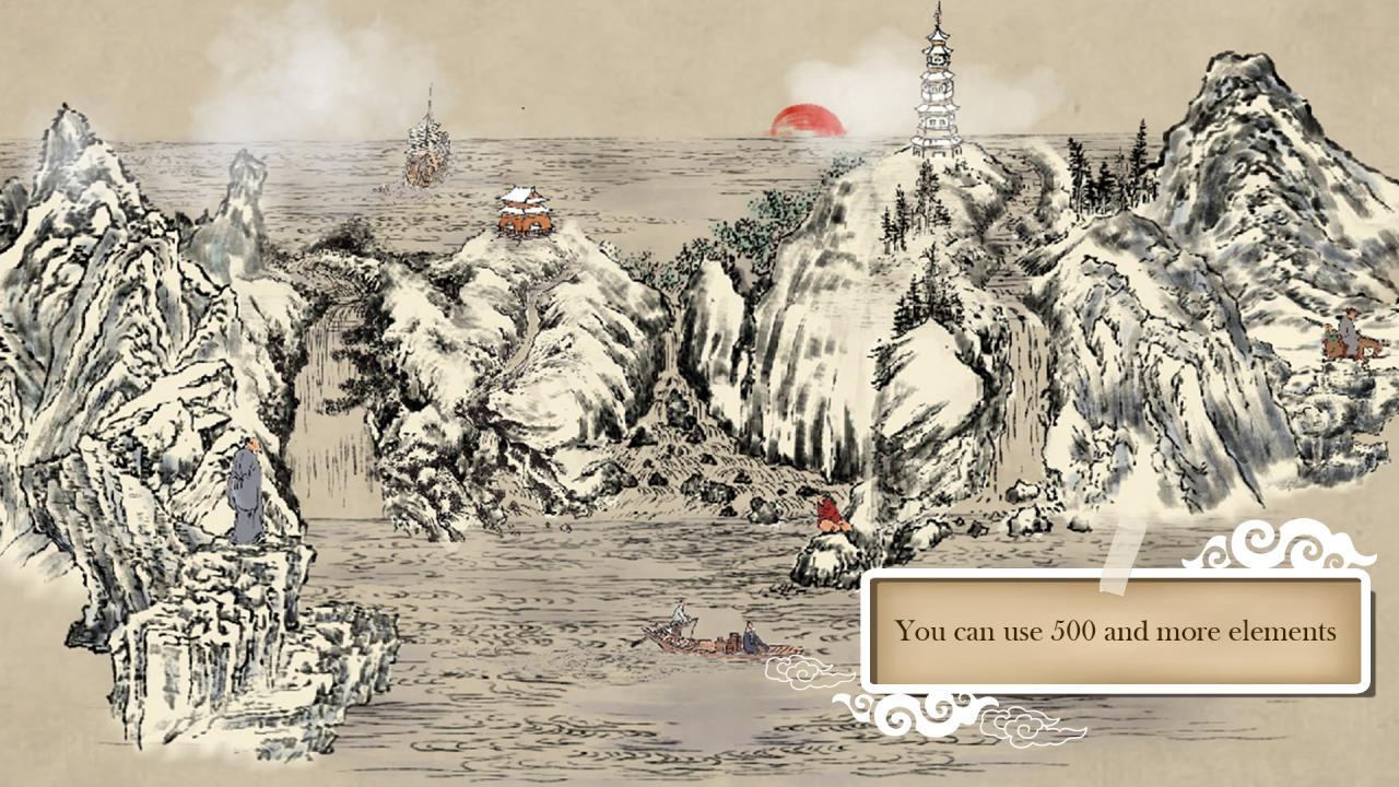 Chinese Ink Painting Puzzle & Creator بي سي ستيم كود رقمي