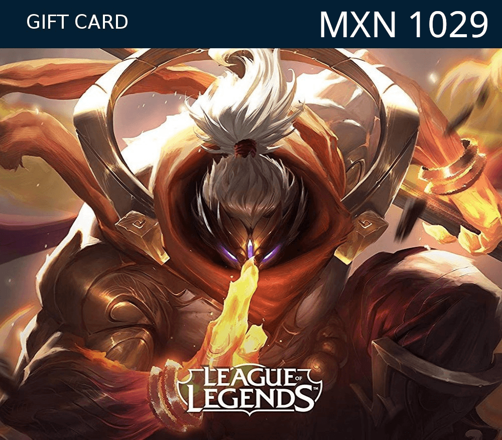 League of Legends 1029 MXN Prepaid RP Card MX