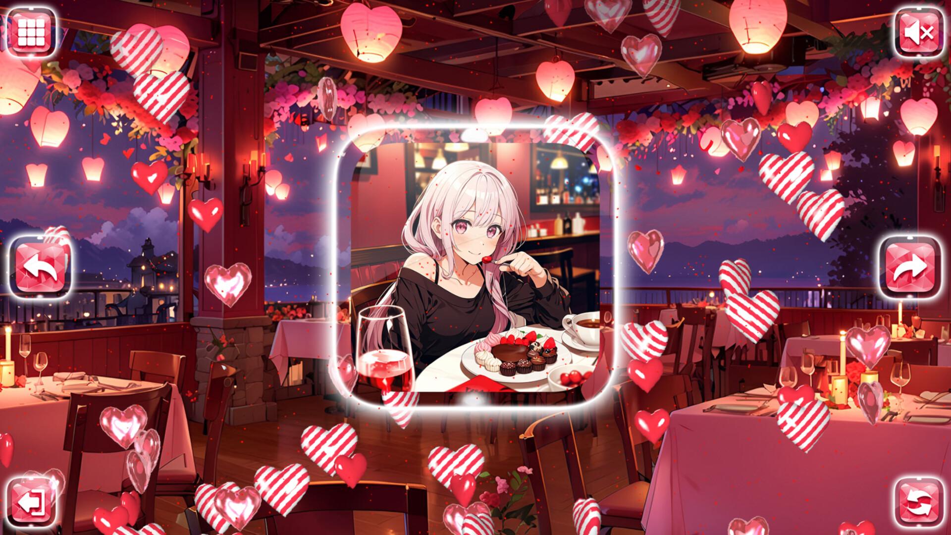 Lovely Anime Puzzle: Valentine بي سي ستيم كود رقمي