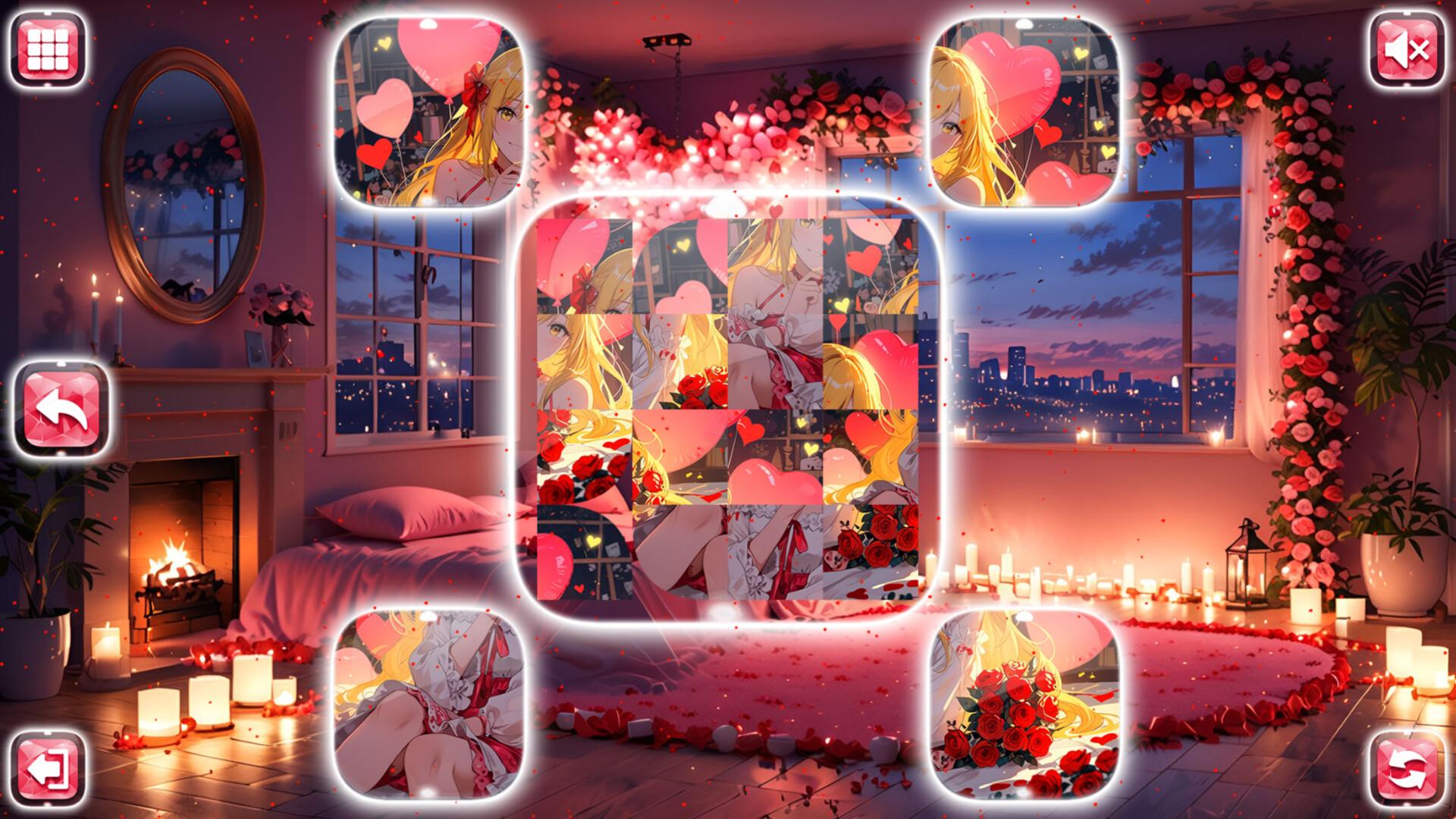 Lovely Anime Puzzle: Valentine بي سي ستيم كود رقمي