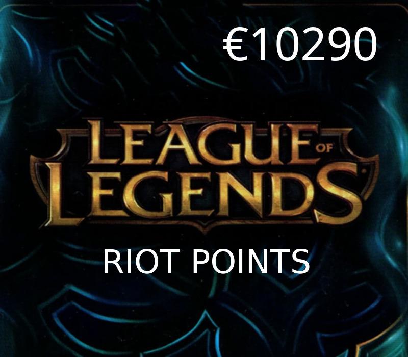 League Of Legends 10290 RP Prepaid بطاقة اوروبي