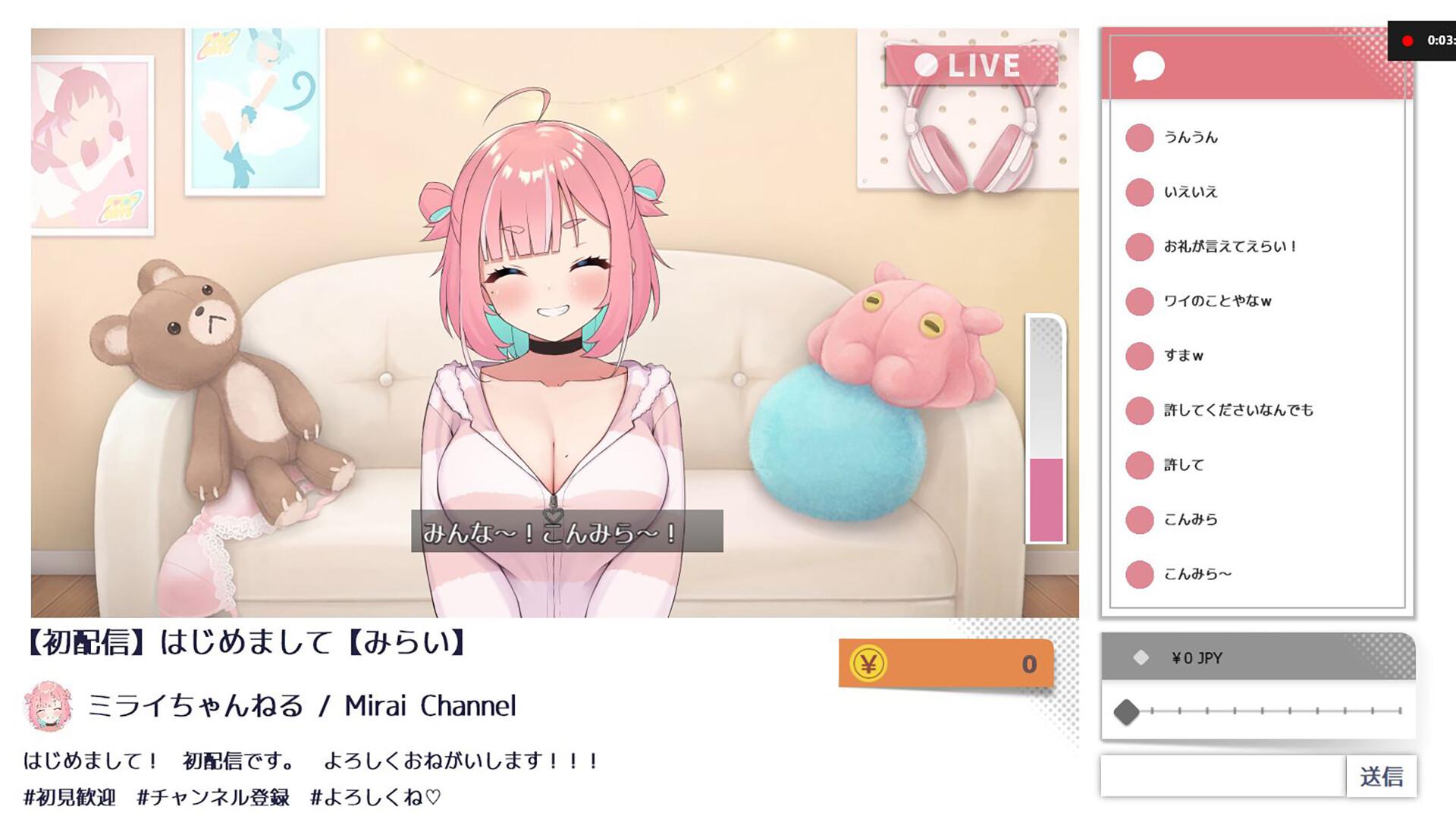 No-Good Streamer Mirai-Chan! (Now Accepting Lewd Comments) بي سي ستيم كود رقمي