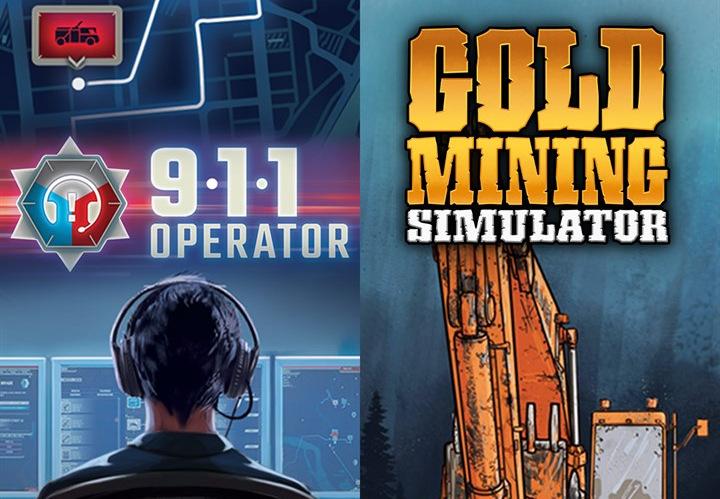 Simulator حزمة: Gold Mining Simulator And 911 Operator اكسبوكس 1 / إكس بوكس سيريس X|S حساب