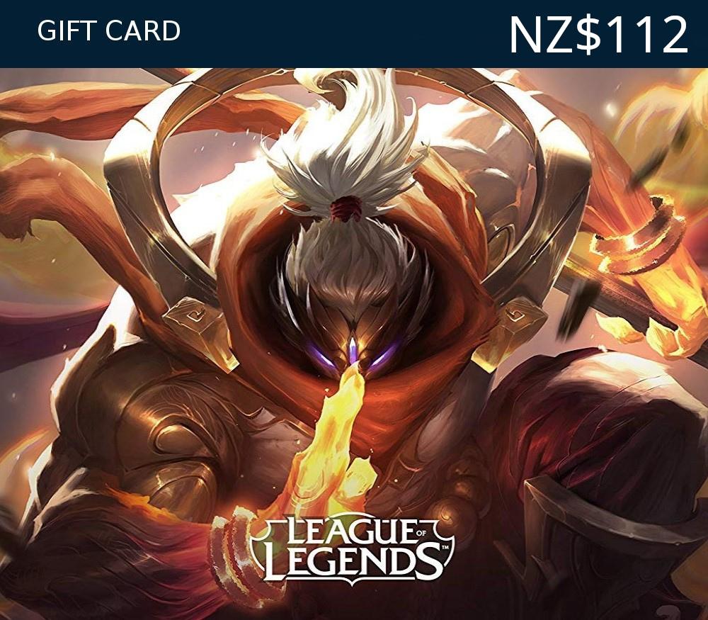 League of Legends NZD 112 Prepaid RP Card NZ