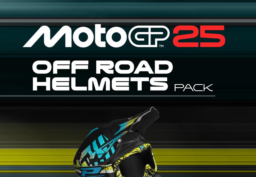 MotoGP 25 - Off Road Helmets Pack DLC اوروبي (Without الماني) بلايستيشن 4/بلايستيشن 5 كود رقمي