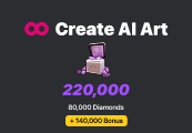 Create AI Art - $39.99 Gems مفتاح