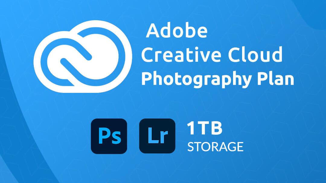 Adobe Creative Cloud Photography Plan - 1TB Cloudstorage اشتراك مفتاح (1 سنه / 1 بي سي)