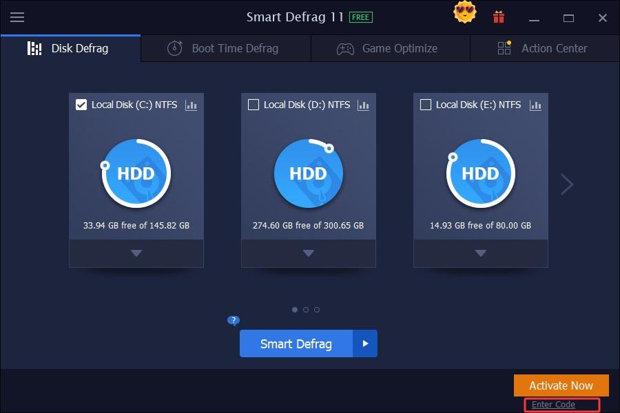 IObit Smart Defrag 11 Pro مفتاح (6 اشهر / 1 بي سي)