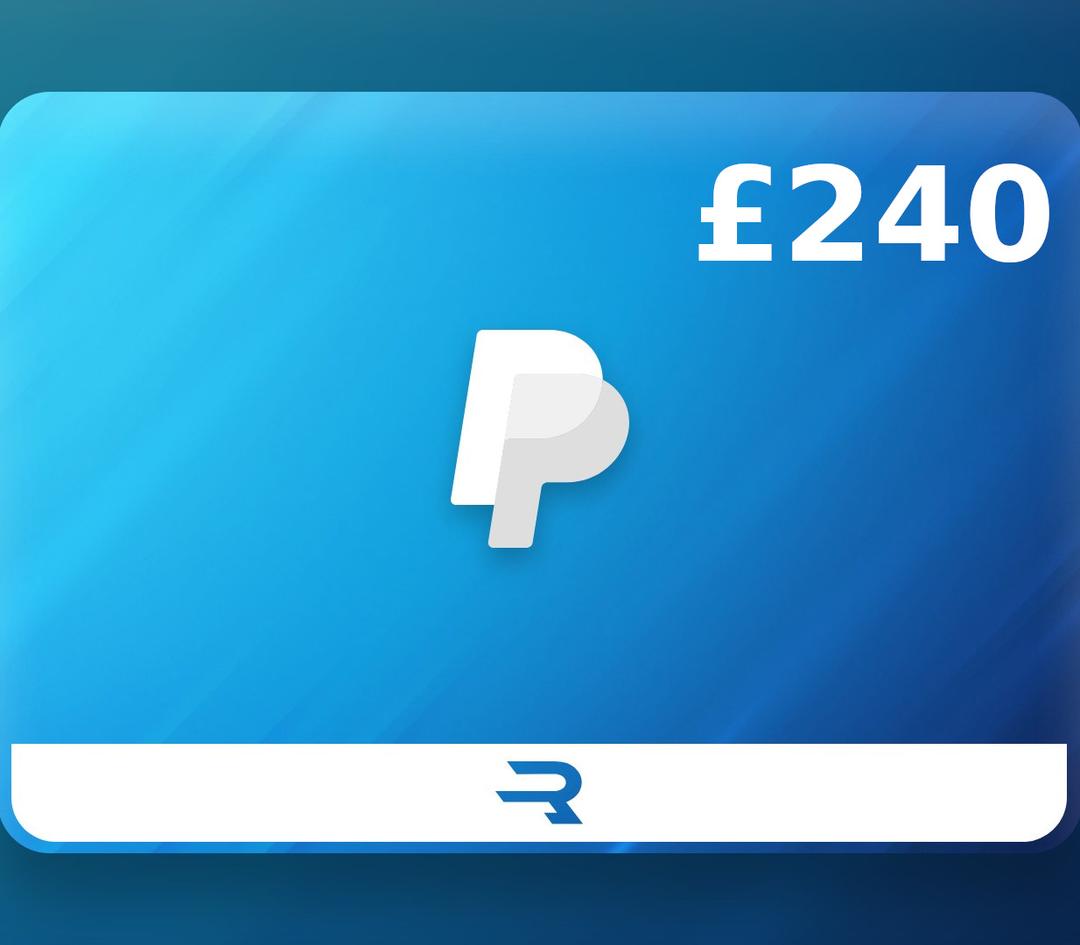 Rewarble PayPal GBP 240 Gift Card UK
