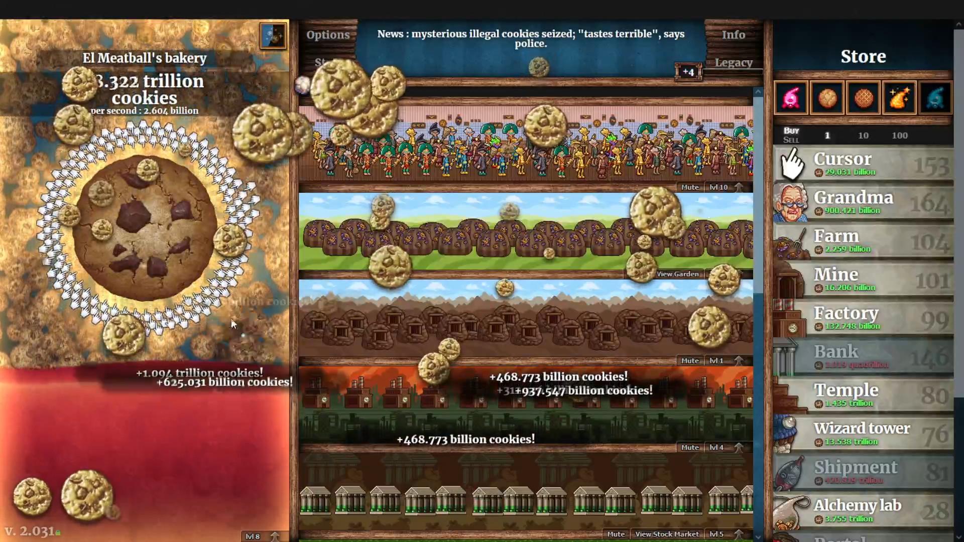 Cookie Clicker بي سي ستيم حساب