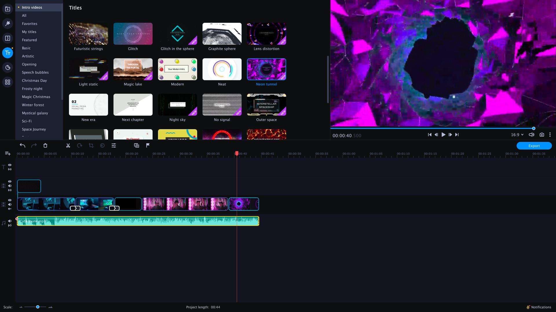 Movavi Video Editor بلس 2021 Effects - VHS Intro Pack ستيم كود رقمي