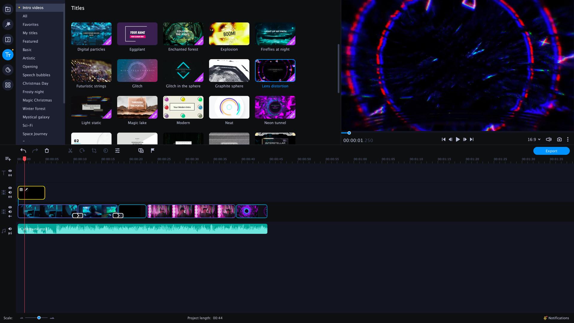 Movavi Video Editor بلس 2021 Effects - VHS Intro Pack ستيم كود رقمي