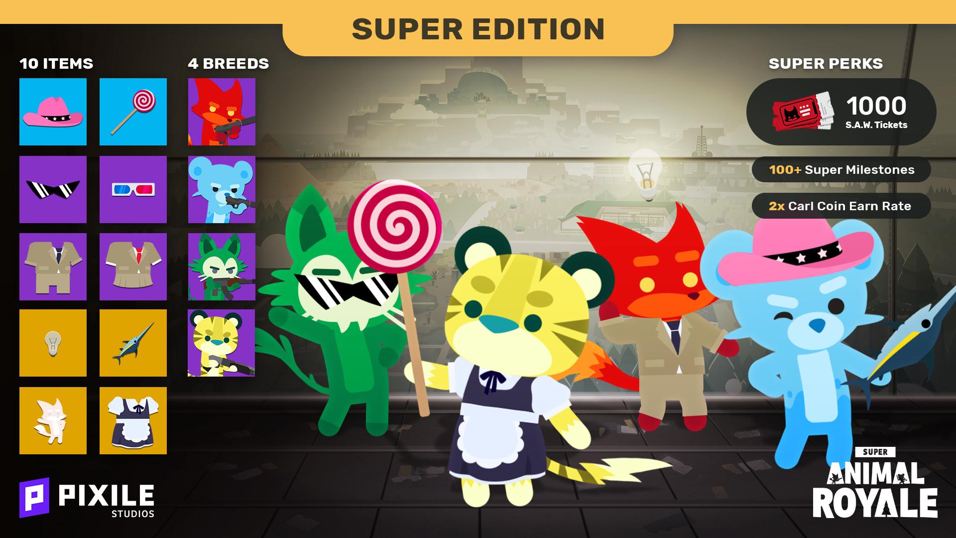 Super Animal Royale - Super اصدار DLC ستيم كود رقمي
