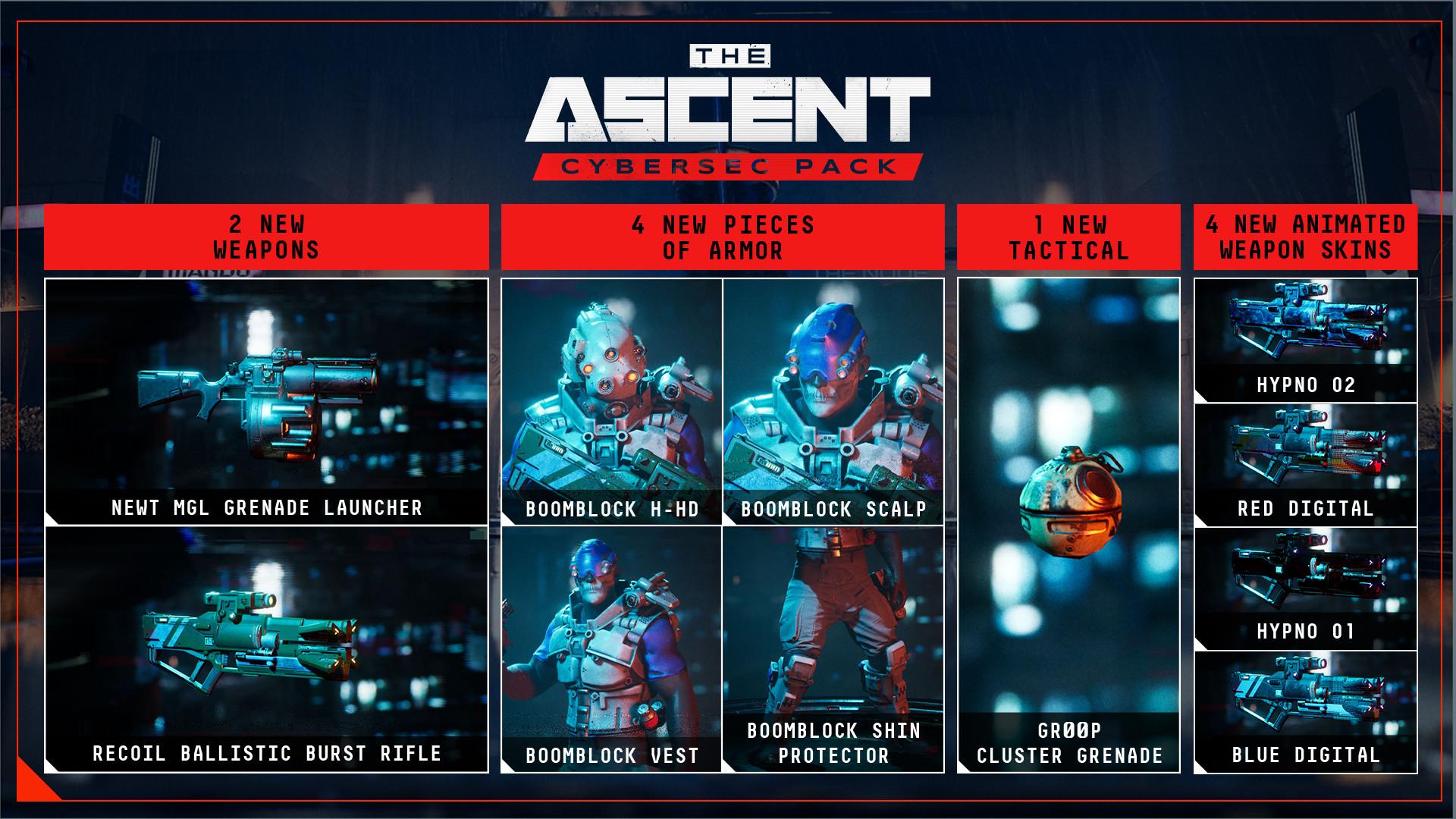 The Ascent - CyberSec Pack DLC ستيم كود رقمي