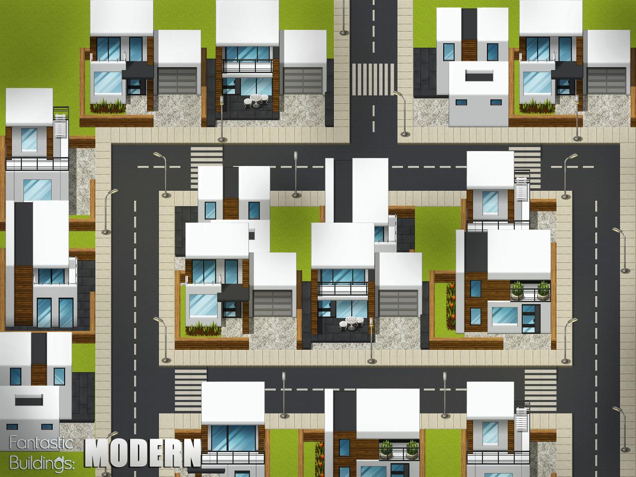 RPG Maker VX - Ace Fantastic Buildings: Modern DLC اوروبي ستيم كود رقمي