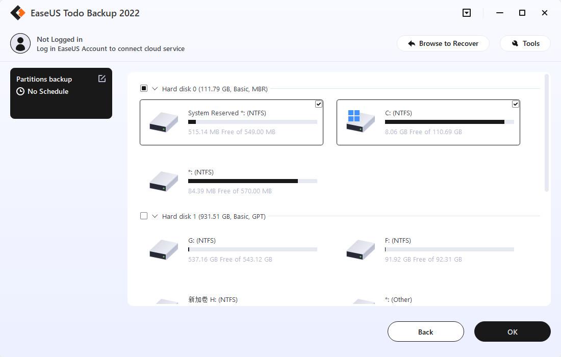 EaseUS Todo Backup Cloud 1TB 2023 مفتاح (1 سنه / 1 بي سي)