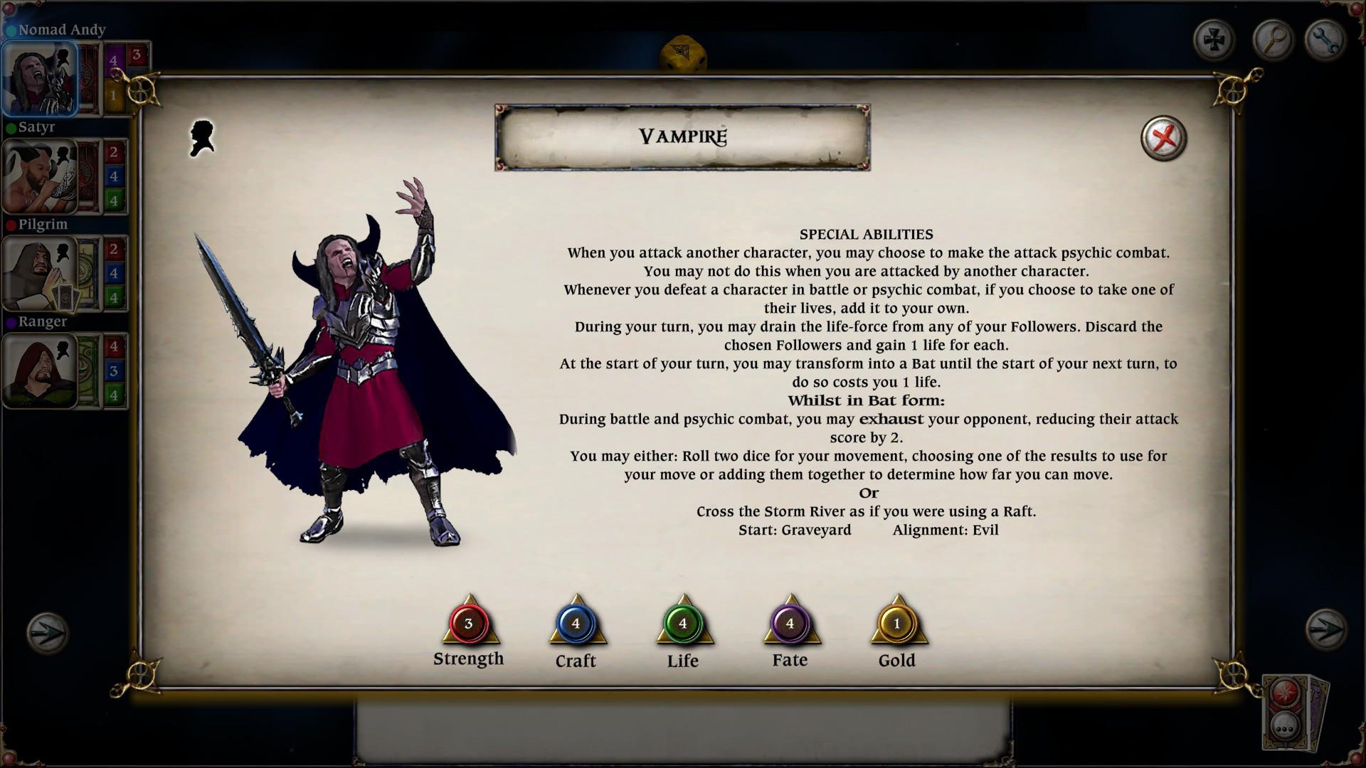 Talisman - Character Pack #22 - Vampire DLC ستيم كود رقمي