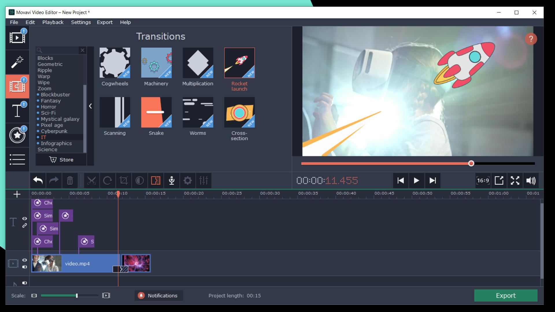 Movavi Video Editor بلس 2020 - Technology Set Effects DLC ستيم كود رقمي
