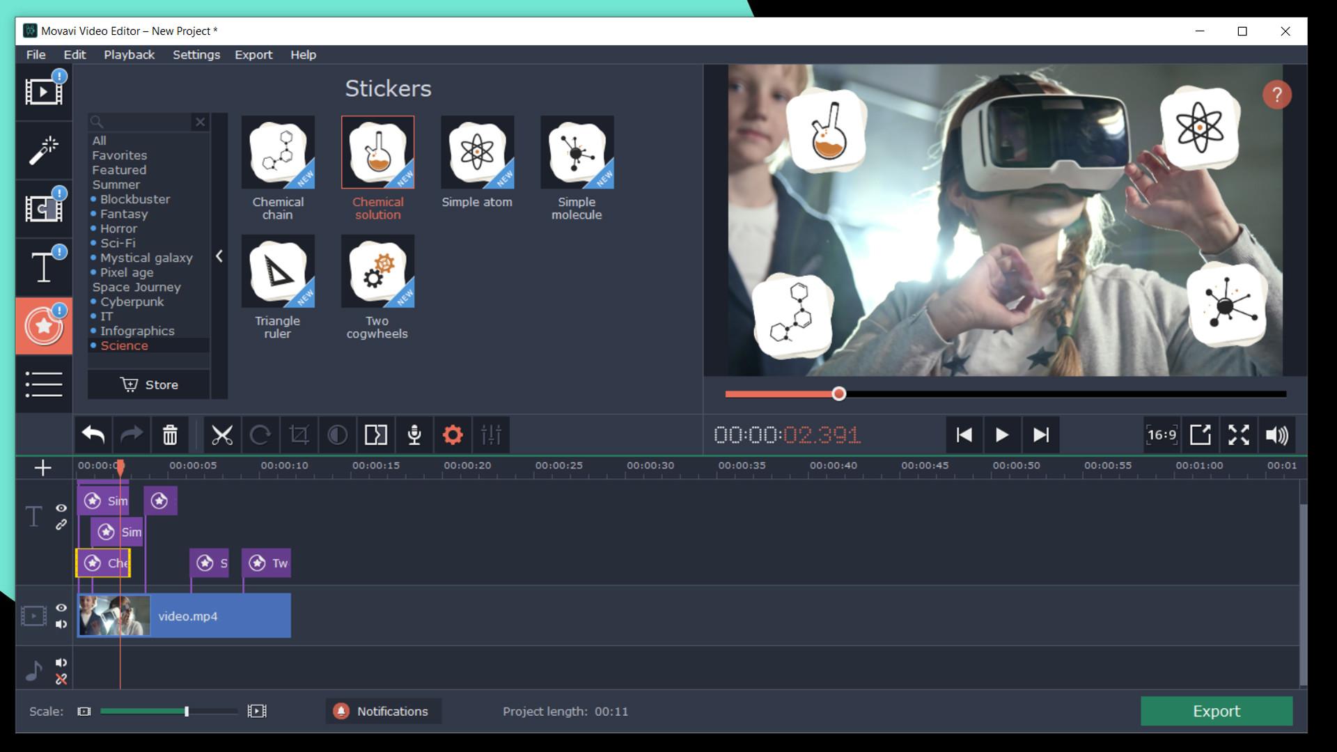 Movavi Video Editor بلس 2020 - Technology Set Effects DLC ستيم كود رقمي