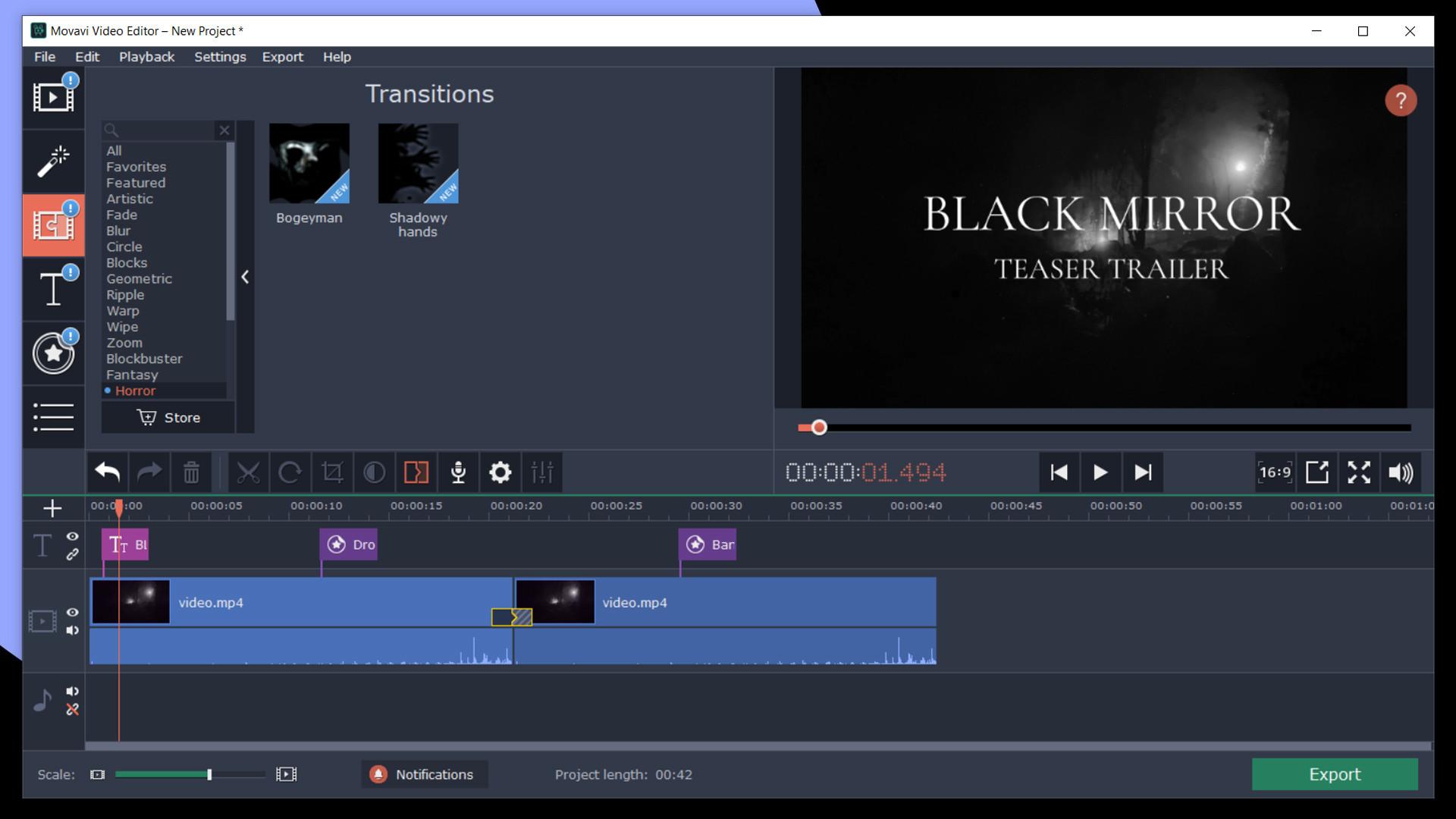 Movavi Video Editor بلس 2020 - Cinematic Set Effects DLC ستيم كود رقمي