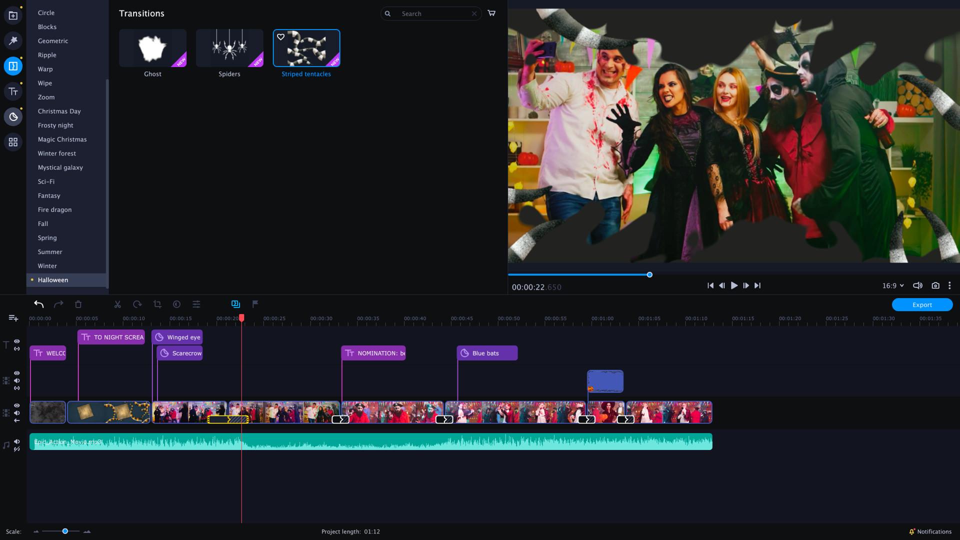 Movavi Video Editor بلس 2020 - Halloween Pack Effects DLC ستيم كود رقمي